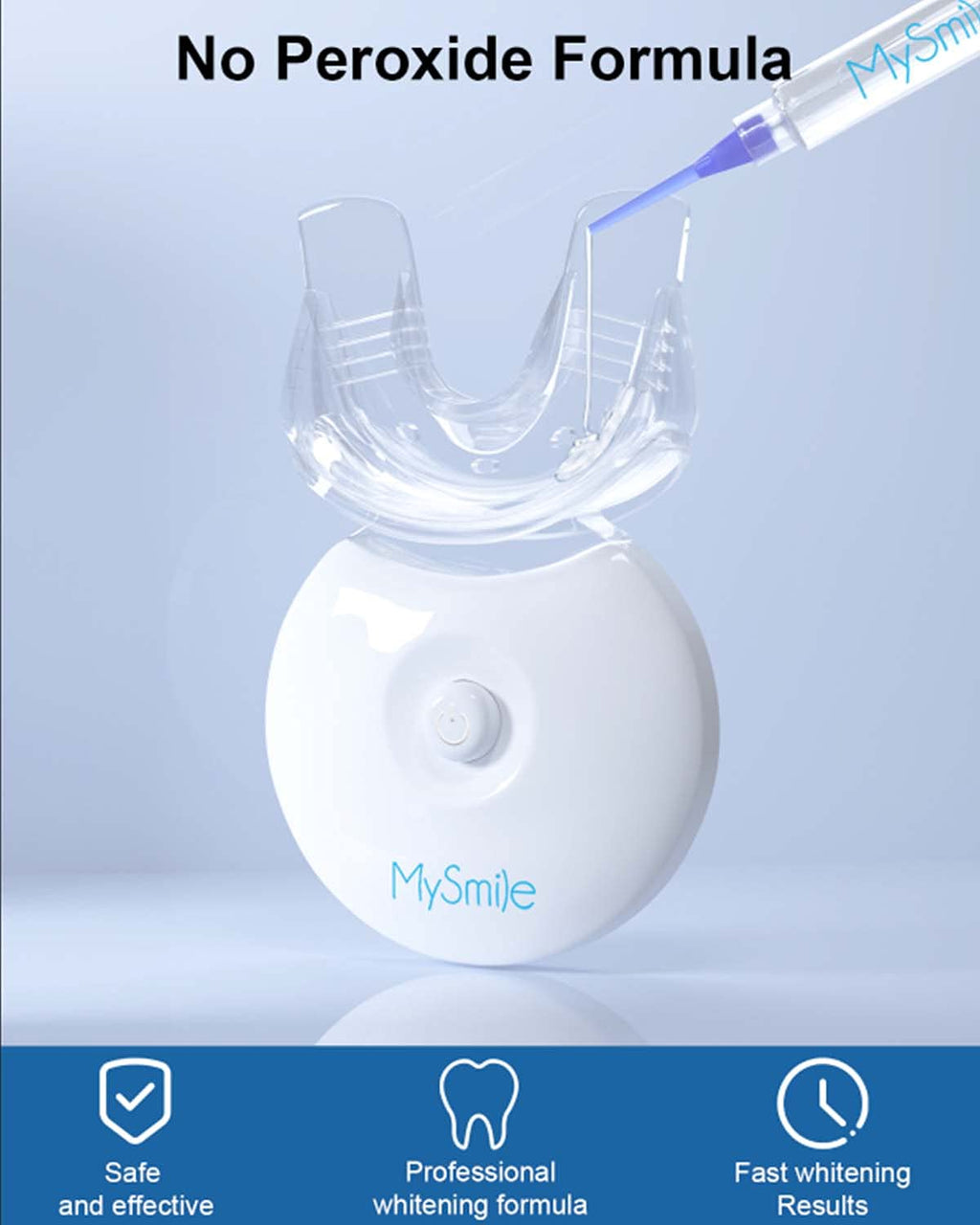 MySmile Teeth Whitening Gel Refills Pack 30+ Treatment Non-Sensitive Enamel Safe Tooth Whitener -10 Min Fast Whitening Teeth - Helps to Remove Stains from Coffee, Smoking, Wines（Excluding Tray Light）