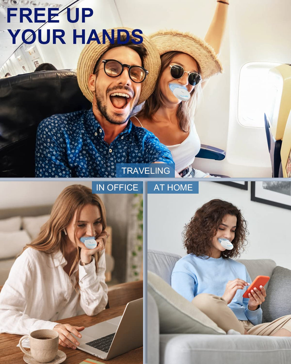 MySmile Teeth Whitening Gel Refills Pack 30+ Treatment Non-Sensitive Enamel Safe Tooth Whitener -10 Min Fast Whitening Teeth - Helps to Remove Stains from Coffee, Smoking, Wines（Excluding Tray Light）