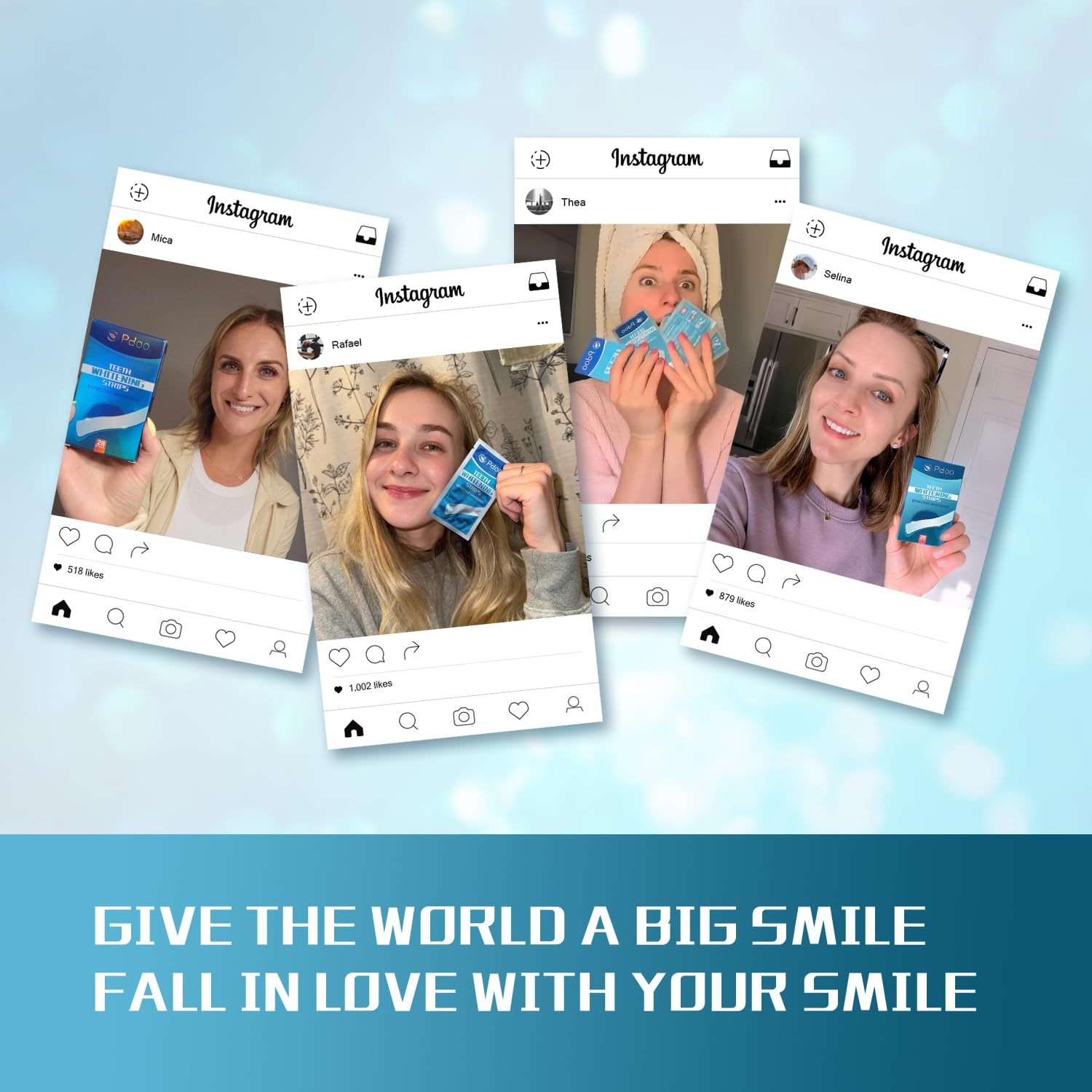 Purple Teeth Whitening Strip 20 Non-Slip Strips - Whitening for Teeth Sensitive, Professional Teeth Whitening Strips, Fast Remove Smoking, Coffee, Wine Stains, Teeth Whitening Kit Pack
