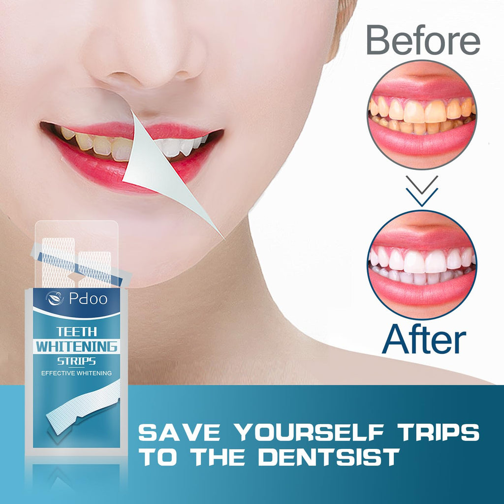 Purple Teeth Whitening Strip 20 Non-Slip Strips - Whitening for Teeth Sensitive, Professional Teeth Whitening Strips, Fast Remove Smoking, Coffee, Wine Stains, Teeth Whitening Kit Pack