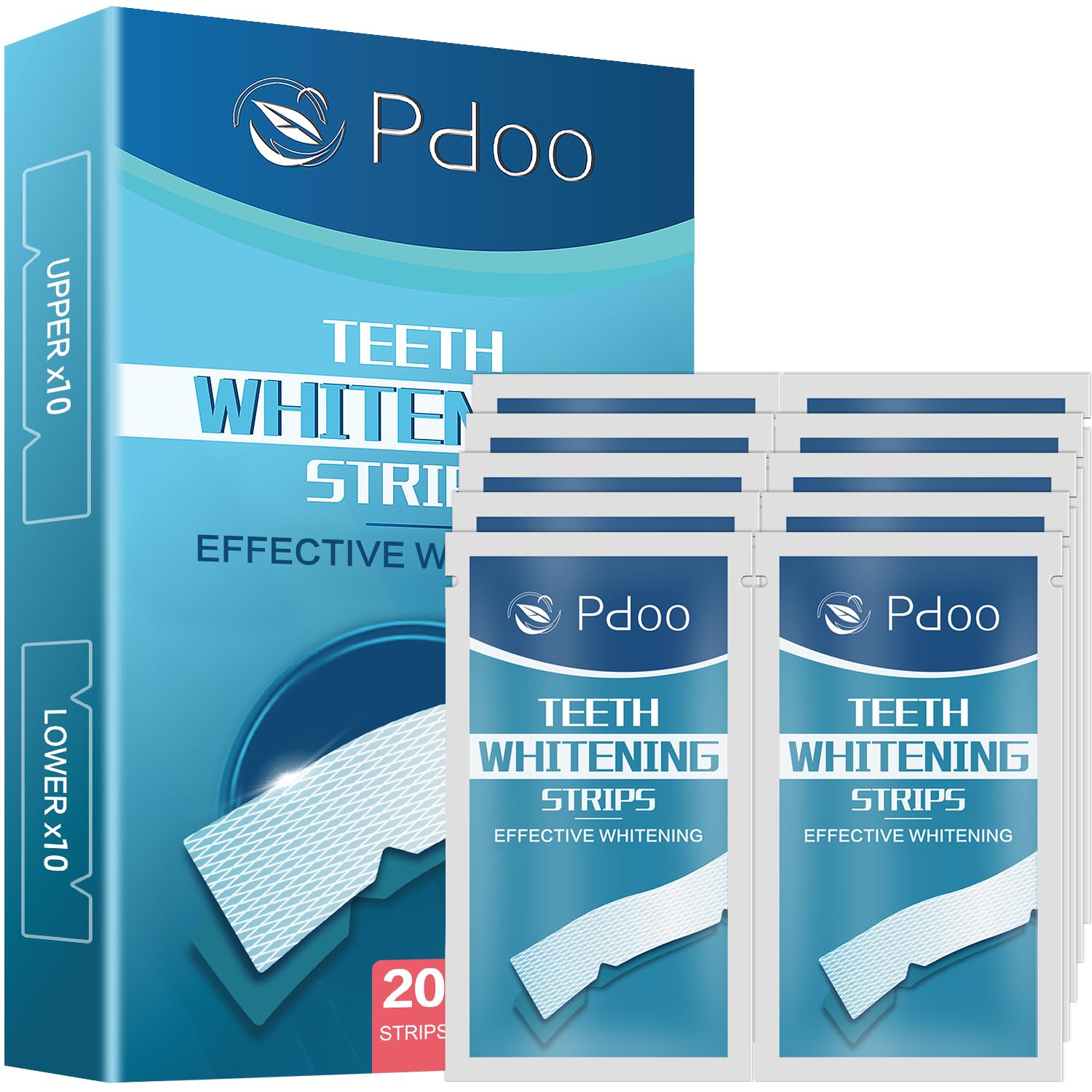 Purple Teeth Whitening Strip 20 Non-Slip Strips - Whitening for Teeth Sensitive, Professional Teeth Whitening Strips, Fast Remove Smoking, Coffee, Wine Stains, Teeth Whitening Kit Pack