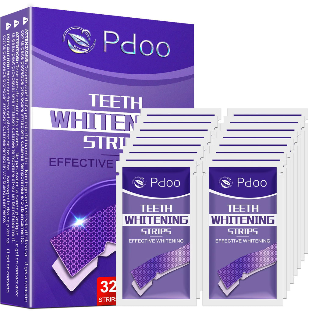 Purple Teeth Whitening Strip 20 Non-Slip Strips - Whitening for Teeth Sensitive, Professional Teeth Whitening Strips, Fast Remove Smoking, Coffee, Wine Stains, Teeth Whitening Kit Pack